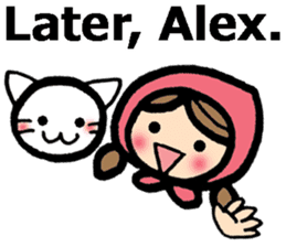 Stickers for Alex (English) sticker #9489982