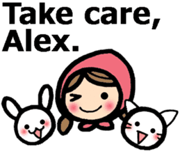 Stickers for Alex (English) sticker #9489983