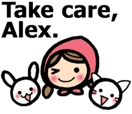 Stickers for Alex (English) sticker #9489983