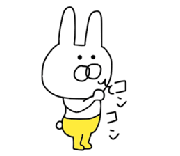 Of yellow pants rabbit sticker #9491002