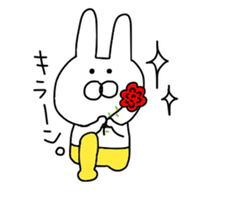 Of yellow pants rabbit sticker #9491006