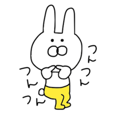 Of yellow pants rabbit sticker #9491022