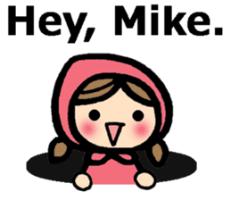 Stickers for Mike (English) sticker #9491108