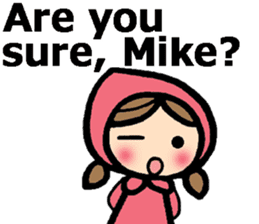 Stickers for Mike (English) sticker #9491118