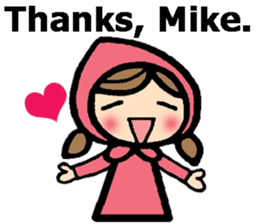 Stickers for Mike (English) sticker #9491120