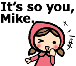 Stickers for Mike (English) sticker #9491125