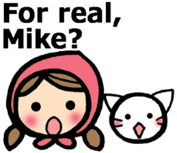 Stickers for Mike (English) sticker #9491127