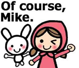 Stickers for Mike (English) sticker #9491128