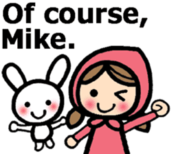 Stickers for Mike (English) sticker #9491128