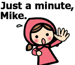 Stickers for Mike (English) sticker #9491133