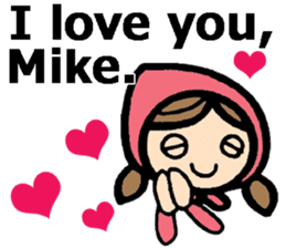 Stickers for Mike (English) sticker #9491134