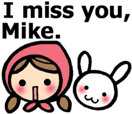 Stickers for Mike (English) sticker #9491135