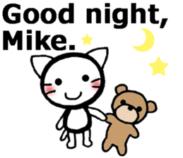 Stickers for Mike (English) sticker #9491139