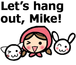 Stickers for Mike (English) sticker #9491140
