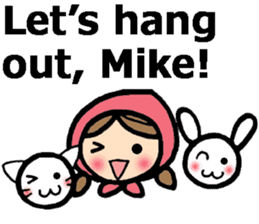 Stickers for Mike (English) sticker #9491140