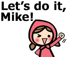 Stickers for Mike (English) sticker #9491143