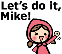 Stickers for Mike (English) sticker #9491143