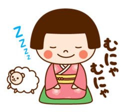 Kokeshi doll Kokeko chan 2 sticker #9491174