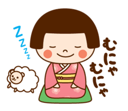 Kokeshi doll Kokeko chan 2 sticker #9491174