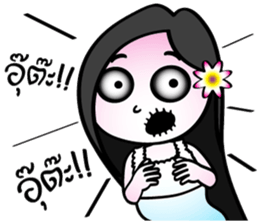 Two little ghosts sticker #9491420