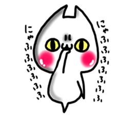 Cute cat ghost 2 sticker #9491567