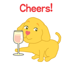 Heart-muzzle Puppy sticker #9491623