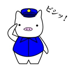 chubby pig sticker #9491714