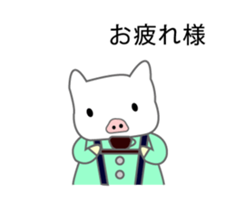 chubby pig sticker #9491716