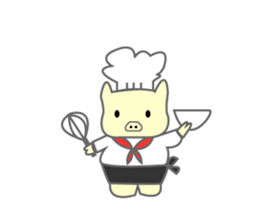 chubby pig sticker #9491731