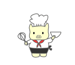 chubby pig sticker #9491731