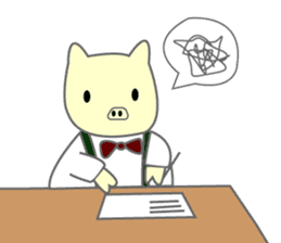 chubby pig sticker #9491738