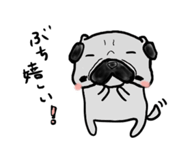 hiroshima pug sticker sticker #9491871