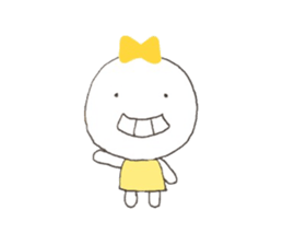 Ribbon girl. sticker #9492345