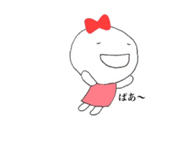 Ribbon girl. sticker #9492354