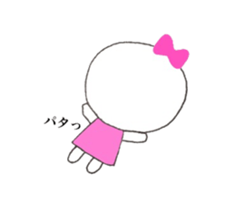 Ribbon girl. sticker #9492357