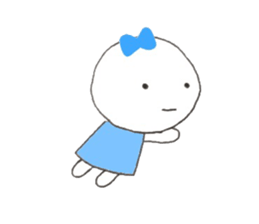 Ribbon girl. sticker #9492358