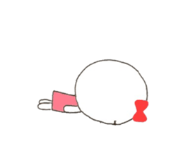 Ribbon girl. sticker #9492359