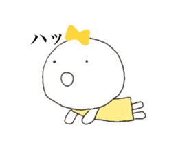 Ribbon girl. sticker #9492365