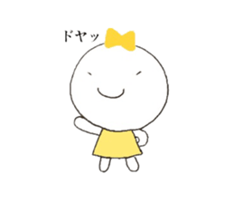 Ribbon girl. sticker #9492370