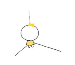 Ribbon girl. sticker #9492381