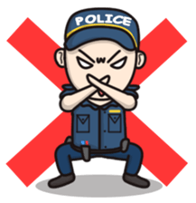Cute Policeman sticker #9492786