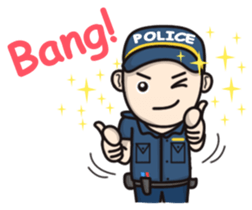 Cute Policeman sticker #9492788