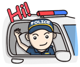 Cute Policeman sticker #9492789