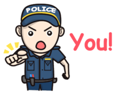 Cute Policeman sticker #9492796