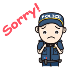 Cute Policeman sticker #9492798