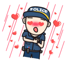 Cute Policeman sticker #9492799