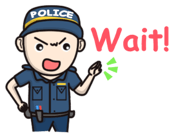 Cute Policeman sticker #9492801