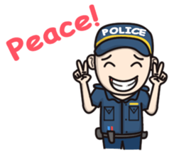 Cute Policeman sticker #9492802