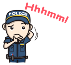 Cute Policeman sticker #9492804