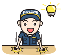 Cute Policeman sticker #9492806